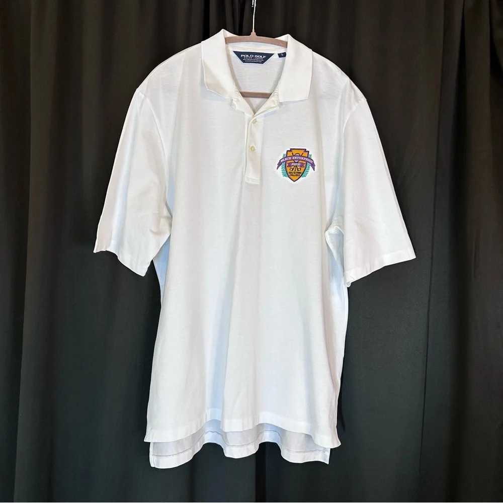 Polo Golf Ralph Lauren Shirt NWOT Sz L Black Enterprise Pepsi Golf Tennis‎ Chlng